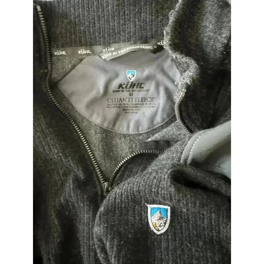 KUHL CHIANTI FLEECE GRAY SIZE MEDIUM WOOL BLEND MENS - Picture 6 of 6